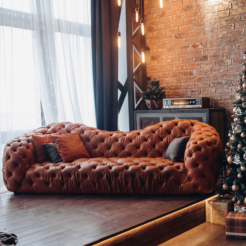 Leather Chesterfield Sofa 